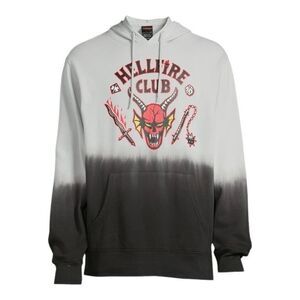 NWT Stranger Things Graphic Print Fleece Pullover Hoodie Size S